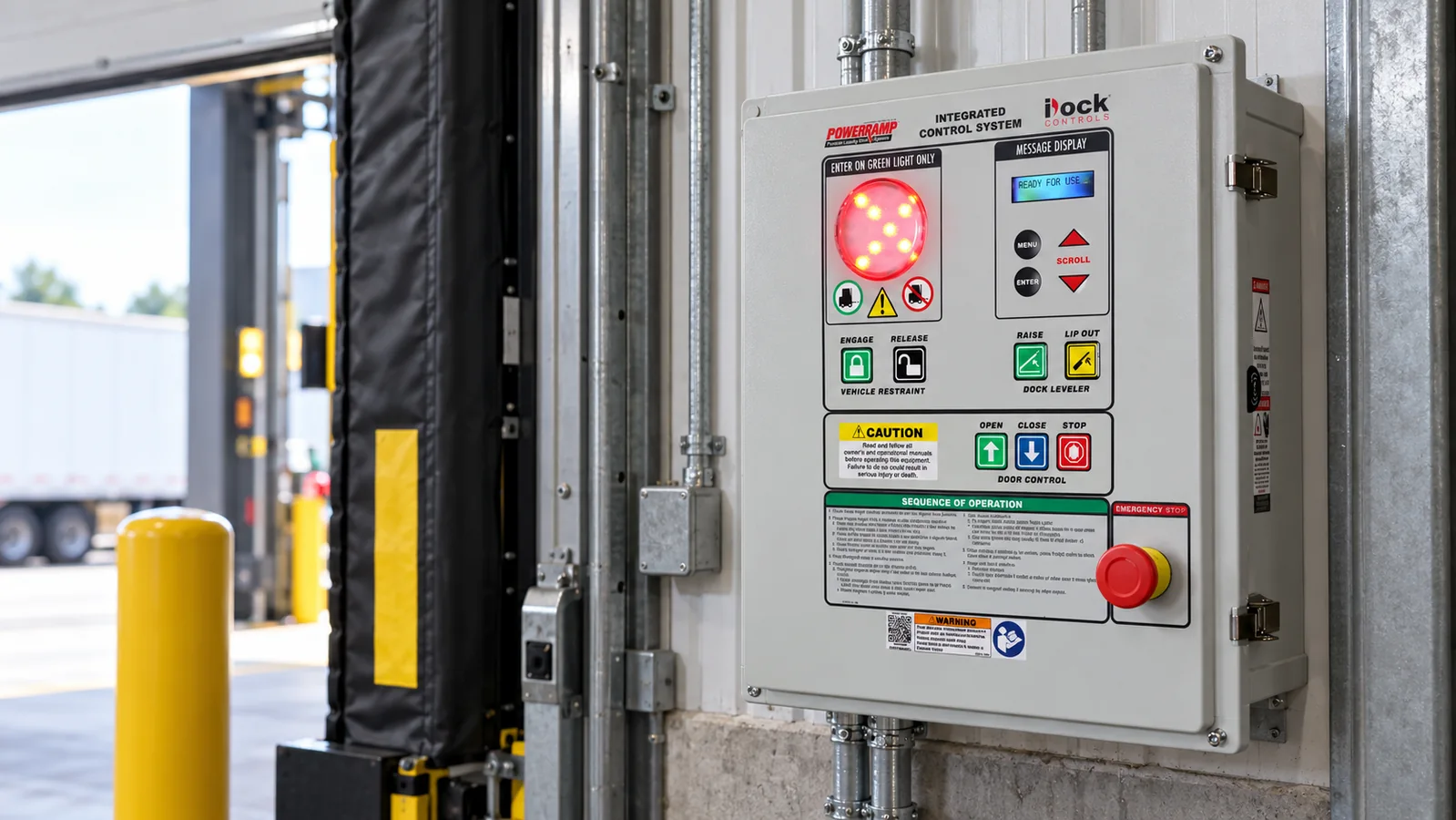 Gabinete y equipo de control industrial para sistemas de andén